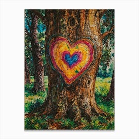 Heart Of The Forest 8 Canvas Print