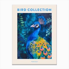 Peacock Pattern Painting 1 Poster Canvas Print