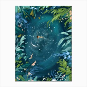 Night Swimmer Canvas Print