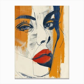 'The Face Of A Woman' 7 Canvas Print