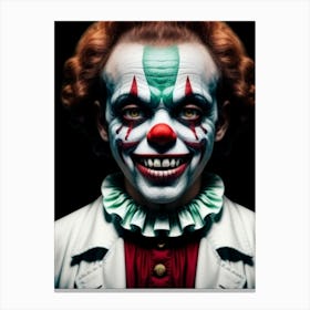 Clown Midnight Halloween Canvas Print