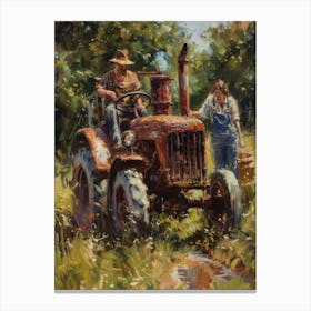 'Farming Couple' Canvas Print