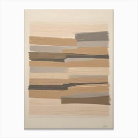 Muted Neutrals Abstract 11 Living Room Art Print (7) Canvas Print