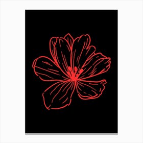 Red Flower Canvas Print