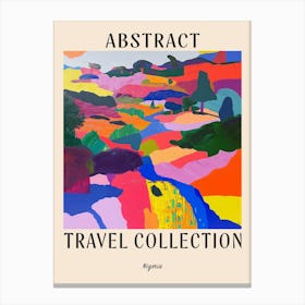 Abstract Travel Collection Poster Nigeria 2 Canvas Print