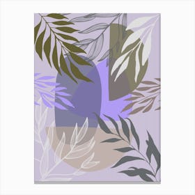 Abstract Leaf Pattern Canvas Print