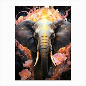 Fire Elephant Canvas Print