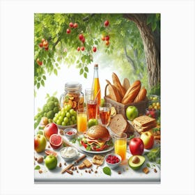 Fruit, Bread, Bread Canvas Print