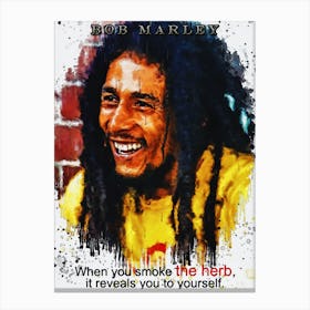 Bob Marley Quotes Canvas Print