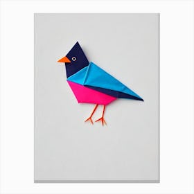Cardinal 2 Origami Bird Canvas Print