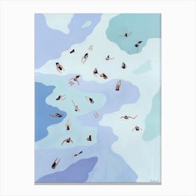 Swimming Canvas Print