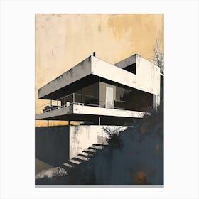 Modern Architecture Minimalist 15 Canvas Print