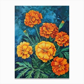 Orange Carnations 1 Canvas Print