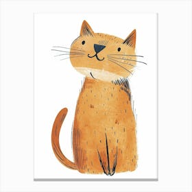 Cheetoh Cat Clipart Illustration 4 Canvas Print