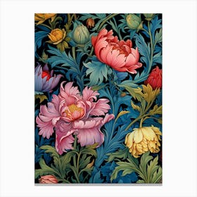 Wallpaper Peonies Canvas Print