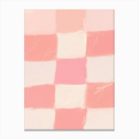 Pink Checkered Pattern Toile