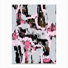 Grey And Pink Texture Canvas Print