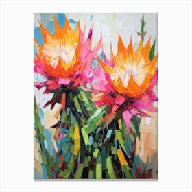 Cactus Painting Melocactus 2 Canvas Print