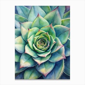 Succulent Flower Canvas Print