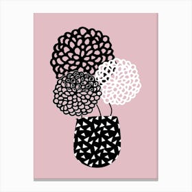 Hydrangeas Pink Canvas Print