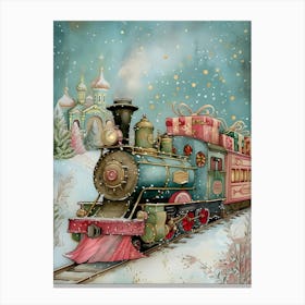 Christmas Train 15 Canvas Print