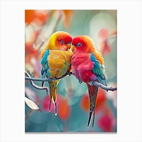 Lovebirds Canvas Print