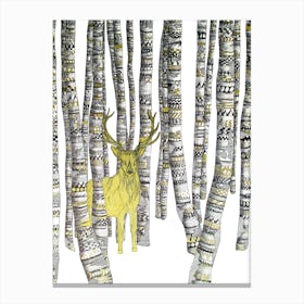 The Golden Stag Canvas Print