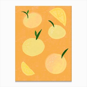 Lemons & Peaches Canvas Print
