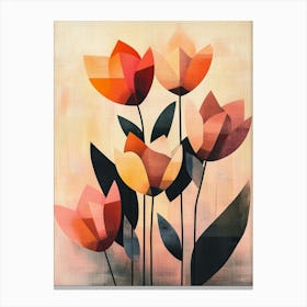 Abstract Tulips Canvas Print