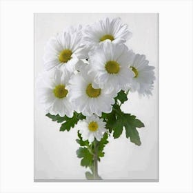 White Daisies Canvas Print