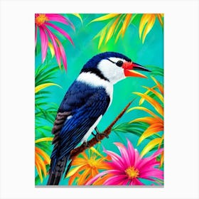 Woodpecker Tropical bird Canvas Print