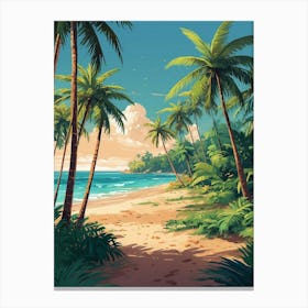 Tropical Beach Canvas Print