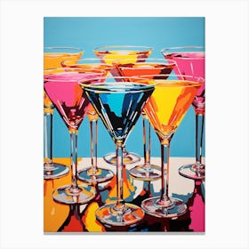 Pop Art Vivid Martini 1 Canvas Print