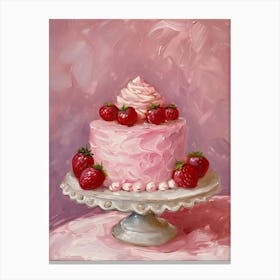 Strawberry Cake Canvas Print