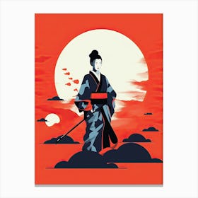 Warrior's Spirit: Samurai Art Canvas Print
