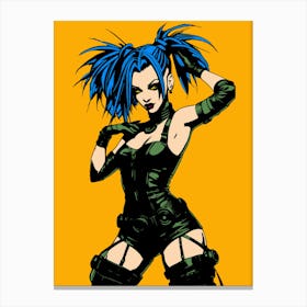 Comic Book Girl Canvas Print