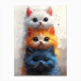 Three Kittens 1 Canvas Print