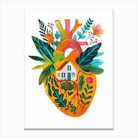 House In The Heart Canvas Print