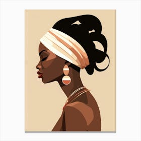 African Woman Portrait 3 Canvas Print
