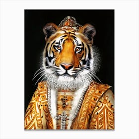 Queen Tiger Juliana Pet Portraits Canvas Print