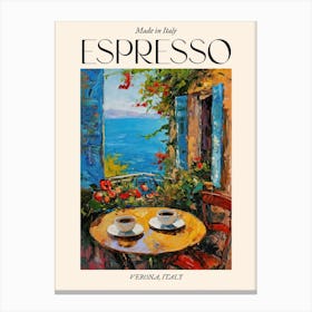 Verona Espresso Made In Italy 4 Poster Canvas Print