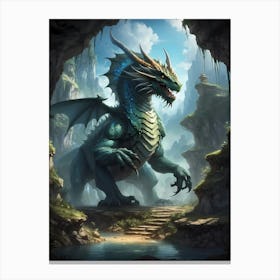 Dragon In The Cave Canvas Print