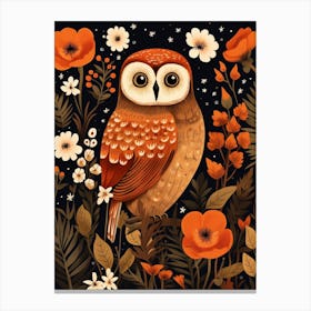 Fall Foliage Owl 2 Canvas Print