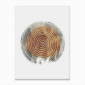 Reutlingen Circles - Minimalist Bauhaus Canvas Print