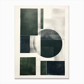 Serene Spectra; Vintage Risograph Hues Canvas Print