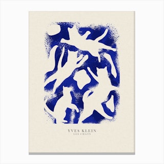 Yves Klein Blue French Cats Canvas Print