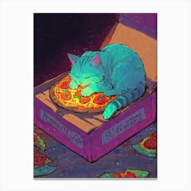 Pizza Cat Canvas Print