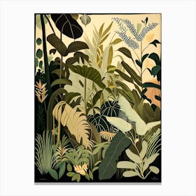 Jungle Botanicals 5 Rousseau Inspired Canvas Print