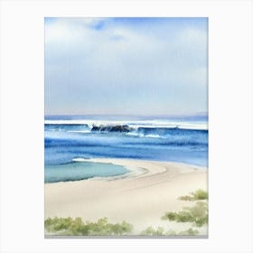 Pismo Beach, California Watercolour Canvas Print