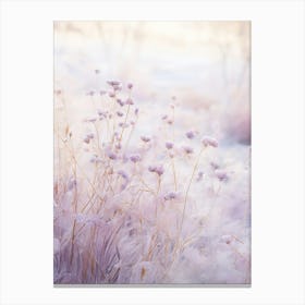 Frosty Botanical Lilac 3 Canvas Print